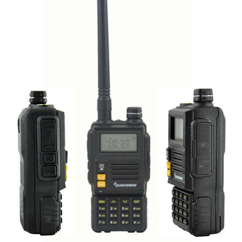 New LCD Screen Two way Radio Walkie Talkie QUANSHENG TG-45UV Dual Band 6W 128CH